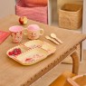 Set pappa in melamina a tema parco divertimenti rosa Set pappa in melamina a tema parco divertimenti rosa