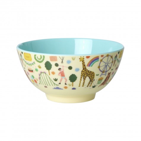 Tazza da colazione in melamina a tema parco divertimenti
