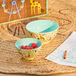 Tazza piccola da colazione azzurra a tema parco divertimenti 2