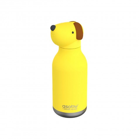 Borraccia in acciaio inox cane giallo | Gallinasmilza