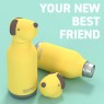 Borraccia in acciaio inox cane giallo