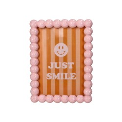 Cornice con smiley rosa 13x18