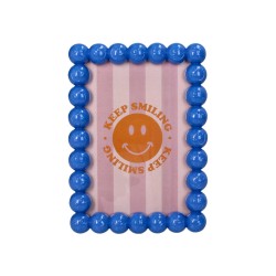 Cornice con smiley azzurri 10x15