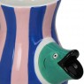 Vaso in dolomite a righe design pesce