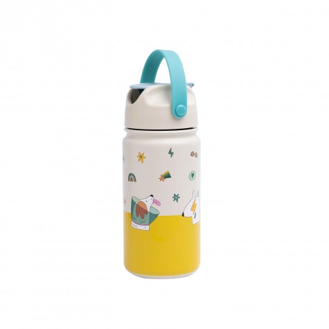 Borraccia bimbo in acciaio inox con cani funky | Smilza