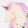 Tovaglioli di carta con unicorno e fiori | Meri Meri