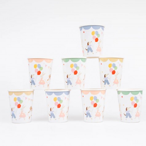Bicchieri di carta con amici animali | Meri Meri