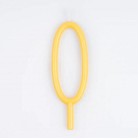 Candelina di compleanno gialla numero 0 | Meri Meri