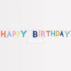 Biglietto di compleanno con festone Happy Birthday | Meri Meri