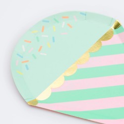 Piatti di carta a forma di coni gelato | Meri Meri 2