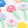Candeline di compleanno con mini margherite arcobaleno | Meri Candeline di compleanno con mini margherite arcobaleno | Meri