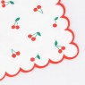 Tovagliolini di carta con ciliegie