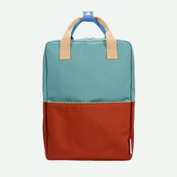 Zaino in plastica riciclata bicolor