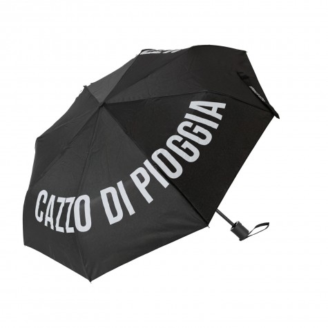 Ombrello pieghevole nero Cazzo di pioggia