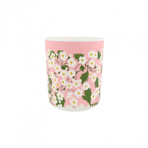 Bicchiere in melamina rosa con margherite Meri Meri x Liberty |