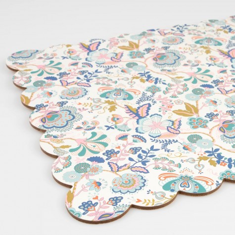 Tovaglietta americana floreale bianca Meri Meri x Liberty |