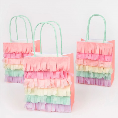 Party Bags con frange pastello | Meri Meri