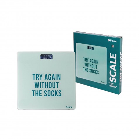 Bilancia pesapersone "Try Again Without the Socks"