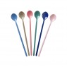 Set cucchiaini lunghi in 6 colori