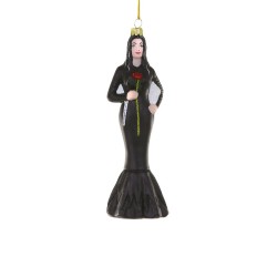 Decorazione in vetro soffiato di Morticia Addams