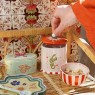 Scatolina in ceramica verde con colombe | Smilza