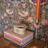 Scatolina in ceramica verde con colombe | Smilza
