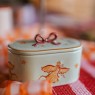 Scatolina in ceramica verde con colombe | Smilza