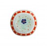 Piattino da dessert in ceramica con fiore e stelline | Smilza