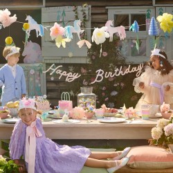 Festone di carta Happy Birthday con unicorni e fiori | Meri Meri 2