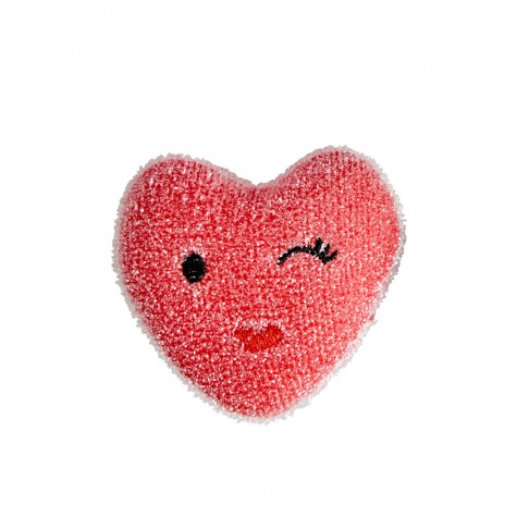 Spugna da cucina a forma di cuore rosso | Rice