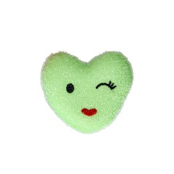 Spugna da cucina a forma di cuore verde | Rice