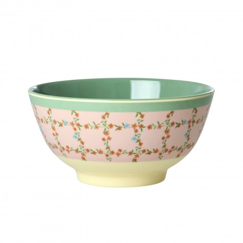 Tazza grande da colazione in melamina con fiori | Rice