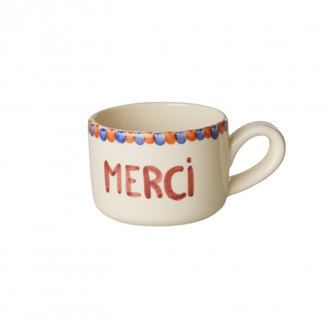 Tazzina da caffè in ceramica MERCI | Rice
