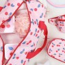 Borsone da viaggio rosa con ciliegie | A Little Lovely Company