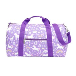 Borsone da viaggio lilla con unicorni | A Little Lovely Company