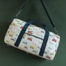 Borsone da viaggio azzurro con veicoli | A Little Lovely Company
