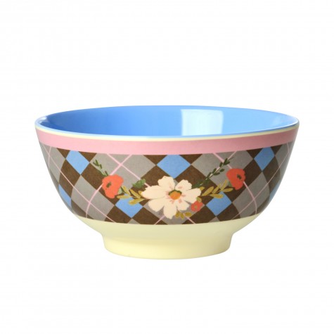 Tazza grande da colazione a quadretti | Rice