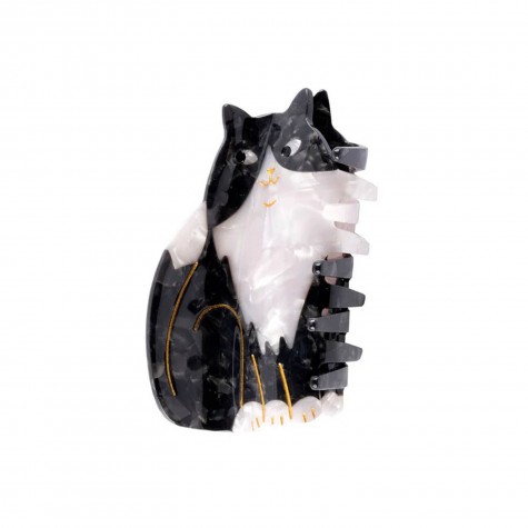 Fermaglio per capelli Gattino bianco e nero | Coucou Suzette