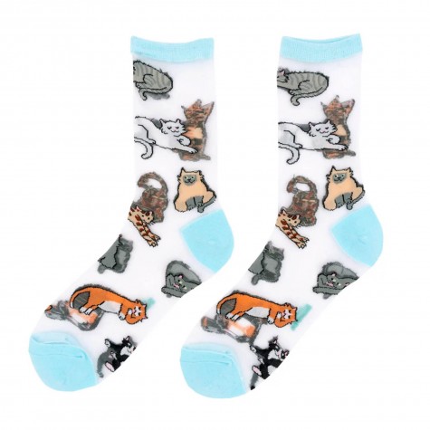 Calzini trasparenti con gattini | Coucou Suzette