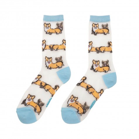 Calzini trasparenti con corgi | Coucou Suzette