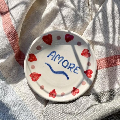 Piattino in ceramica Amore