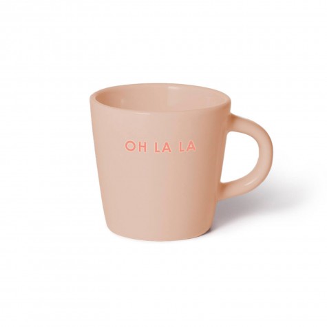 Tazzina da caffè in ceramica OH LA LA LA