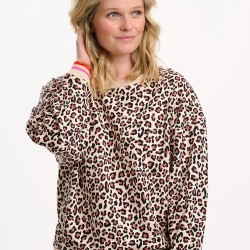 Felpa girocollo donna leopardata | Sugar Hill 2