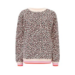 Felpa girocollo donna leopardata | Sugar Hill