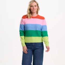 Maglione da donna a righe Rainbow | Sugar Hill 2