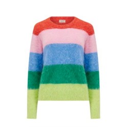 Maglione da donna a righe Rainbow | Sugar Hill
