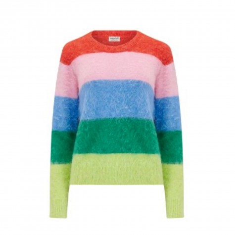 Maglione da donna a righe Rainbow | Sugar Hill
