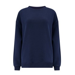 Felpa girocollo donna blu navy con tigre | Sugar Hill 2