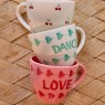 Tazza mug in ceramica con scritta LOVE | Rice