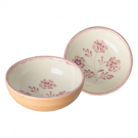 Tazza piccola da colazione in ceramica con papaveri rosa | Rice